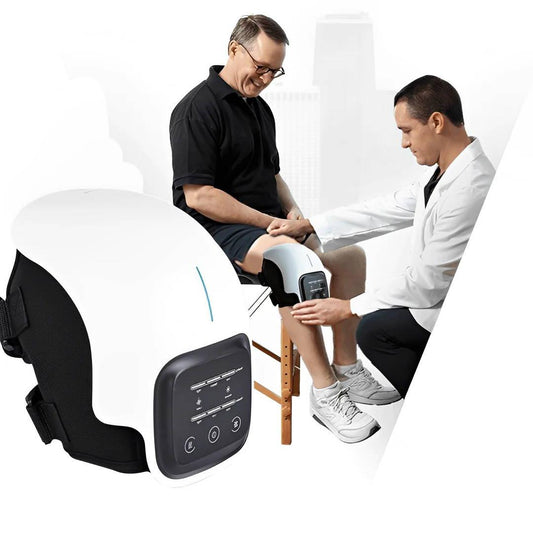 PULSERX™ MASAJEADOR DE RODILLA INALÁMBRICO CON TERAPIA LÁSER